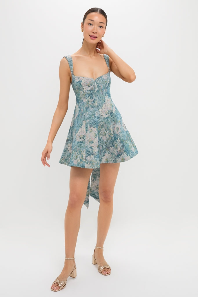 Aquarelle Jacquard Rue Mini Dress
