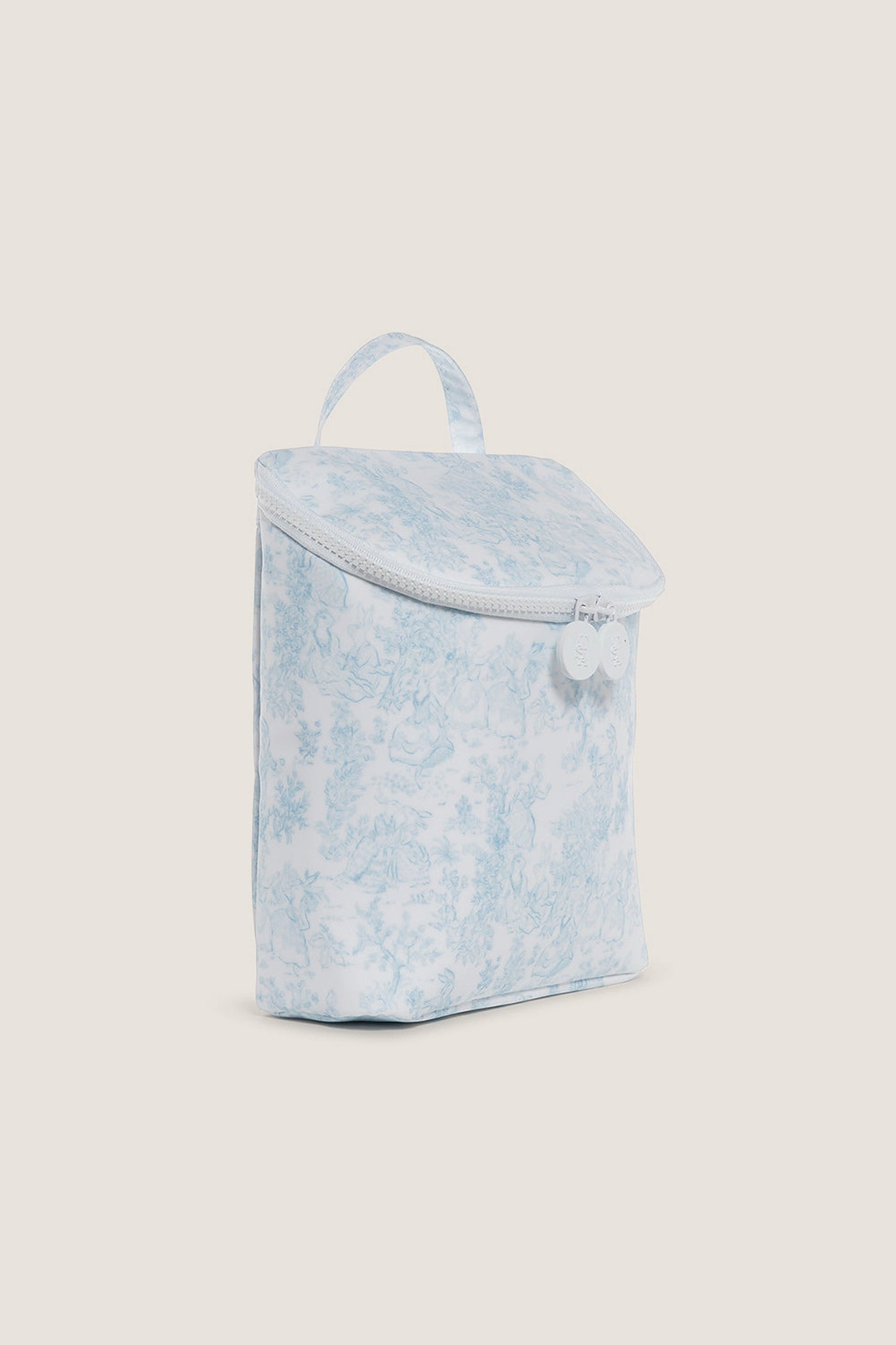Blue Bunny Toile Take Away Insulated Lunch Bag