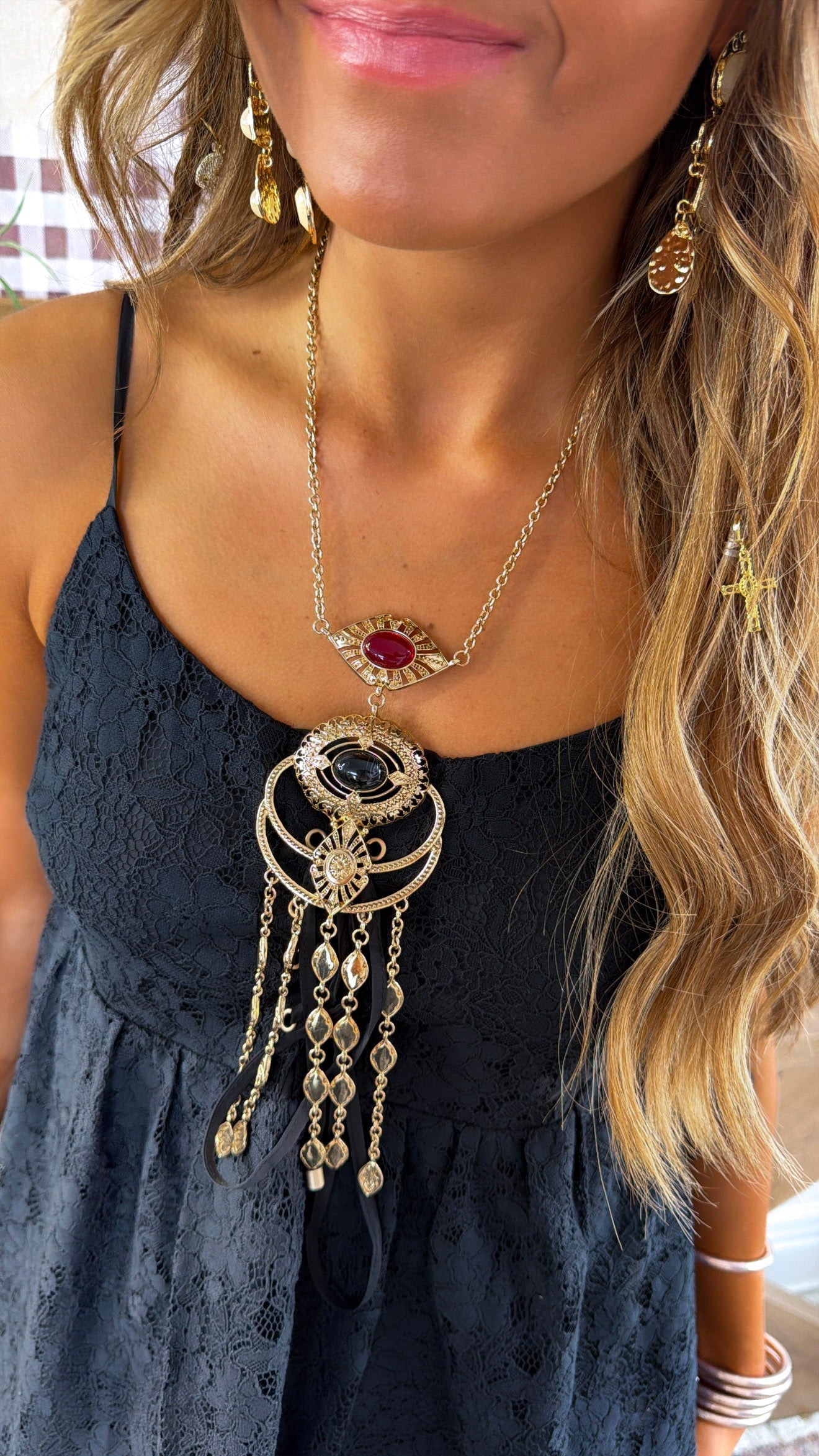 Evil Eye Detailed Necklace