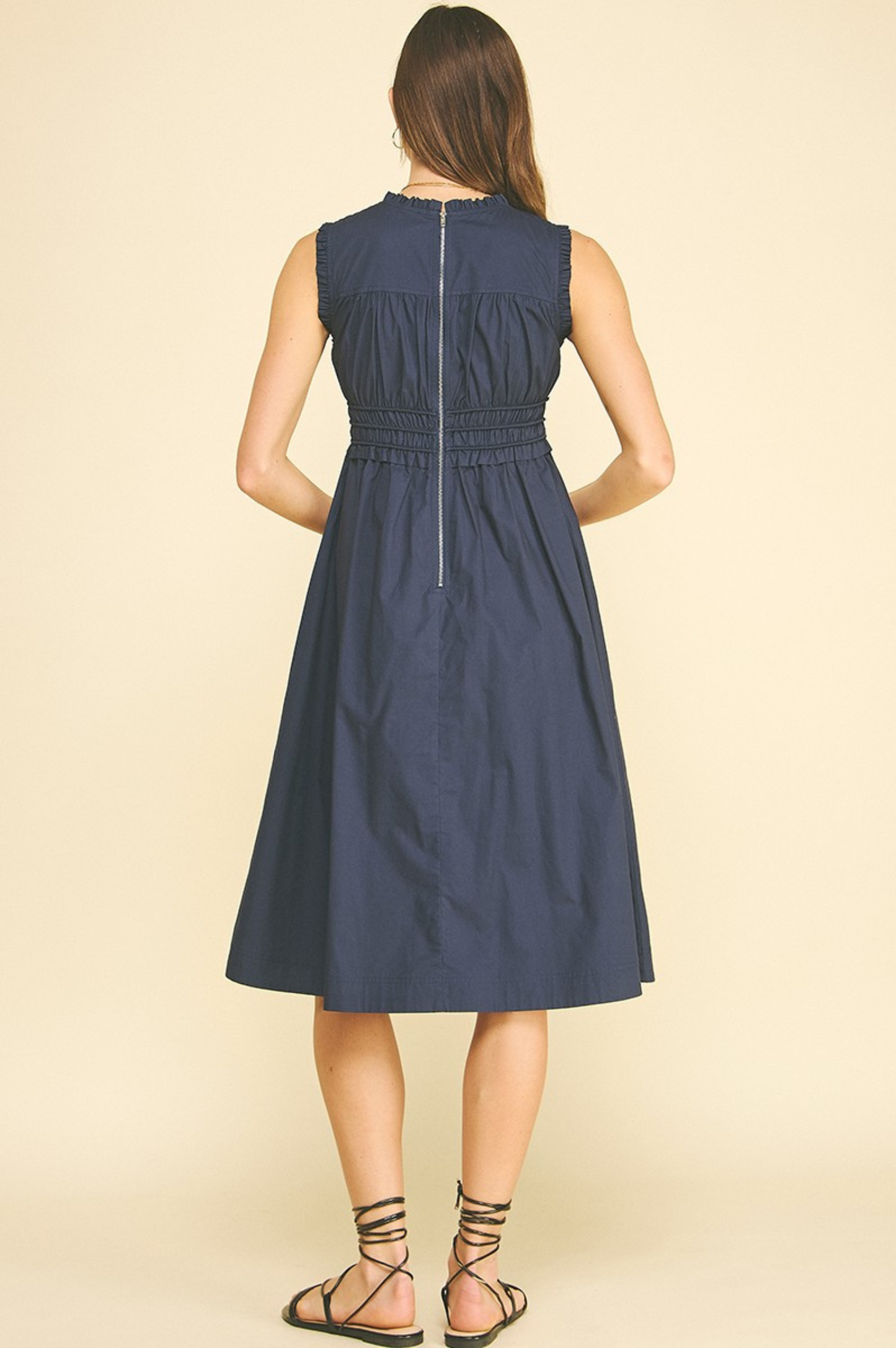 Jane Smocking Midi Dress