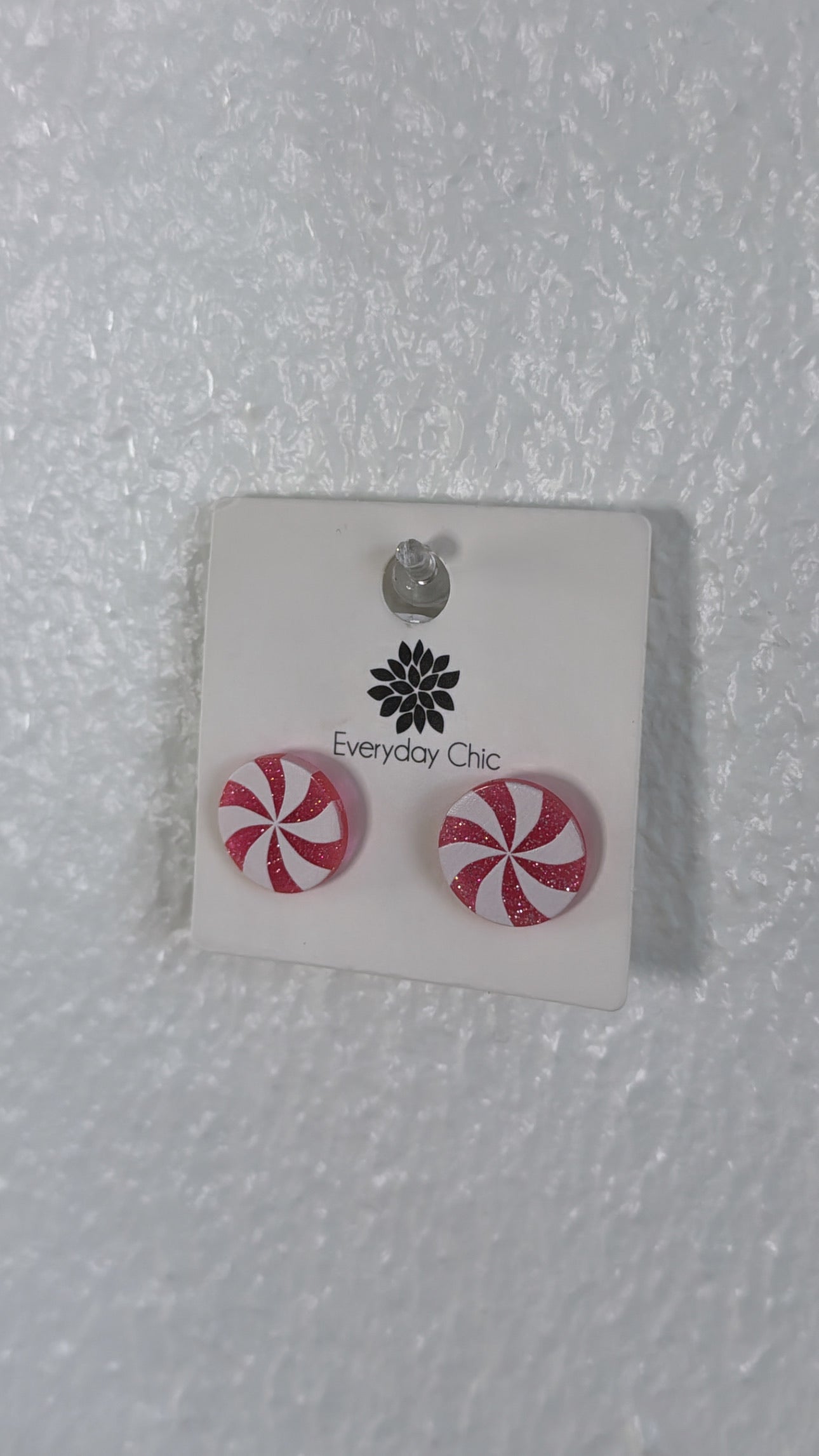 Candy Cane Stud Earring