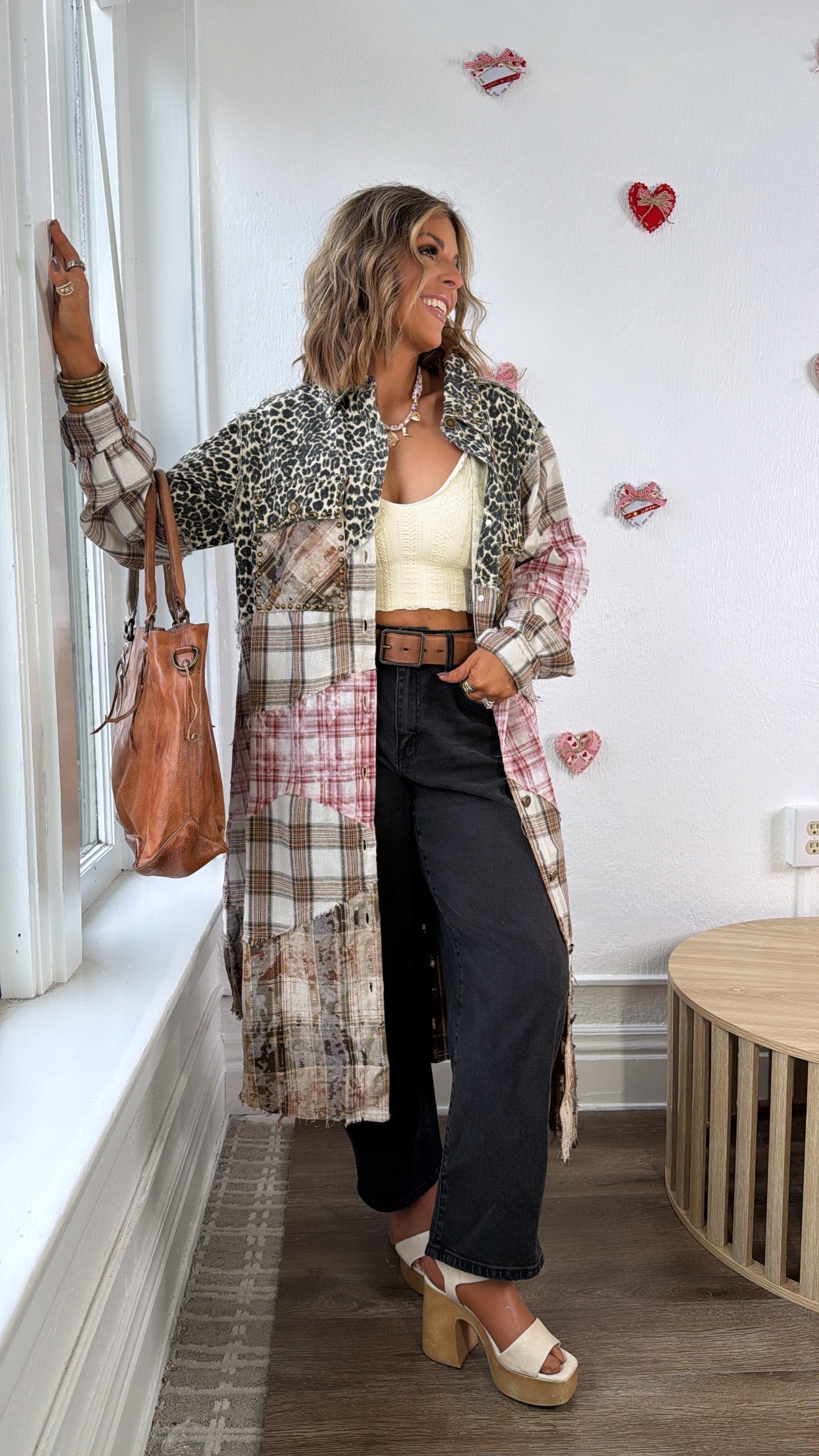 Hidden Aura Shirt Jacket, Leopard Multi