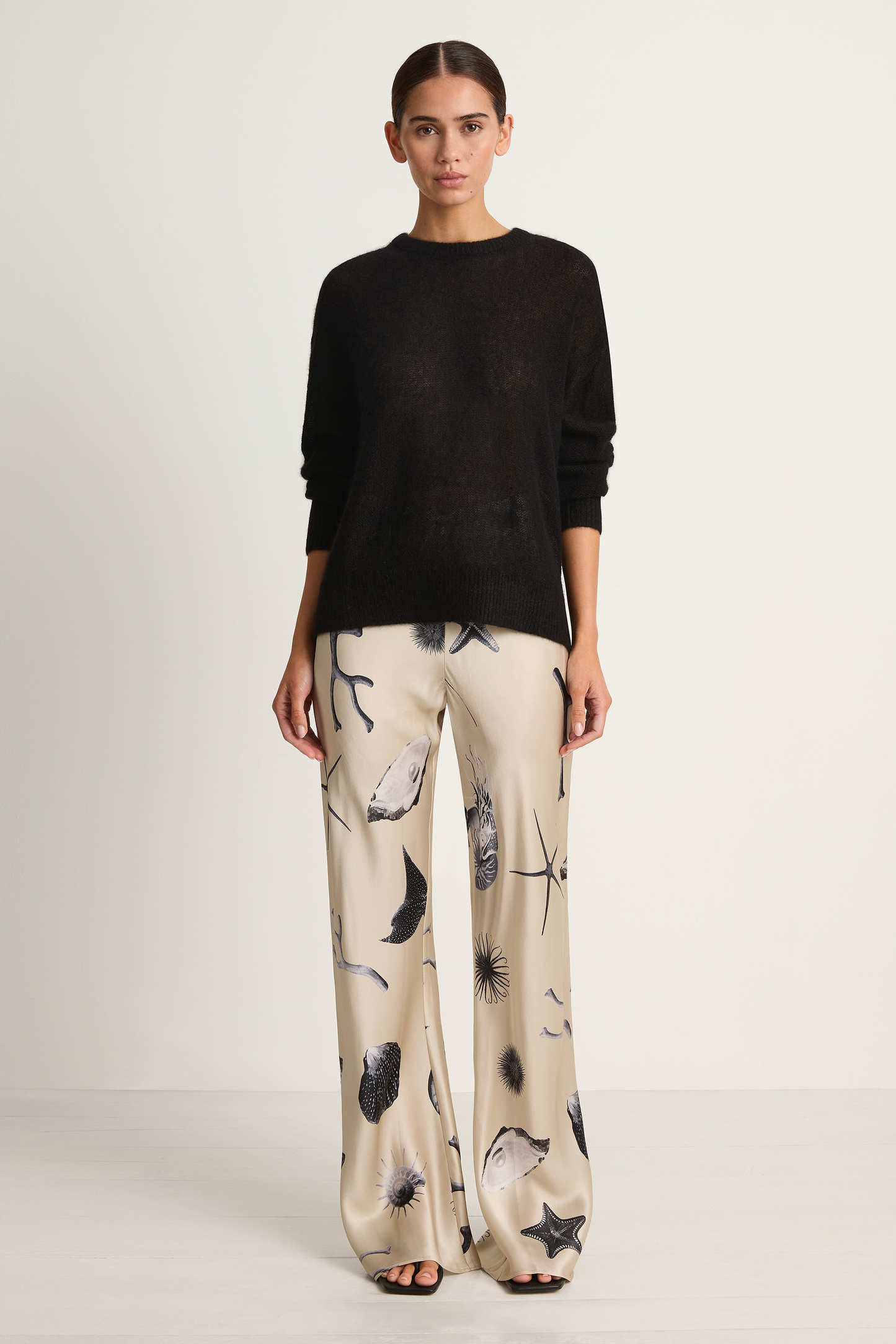 Apiece Apart Softest Tissue Weight Sweater - Black