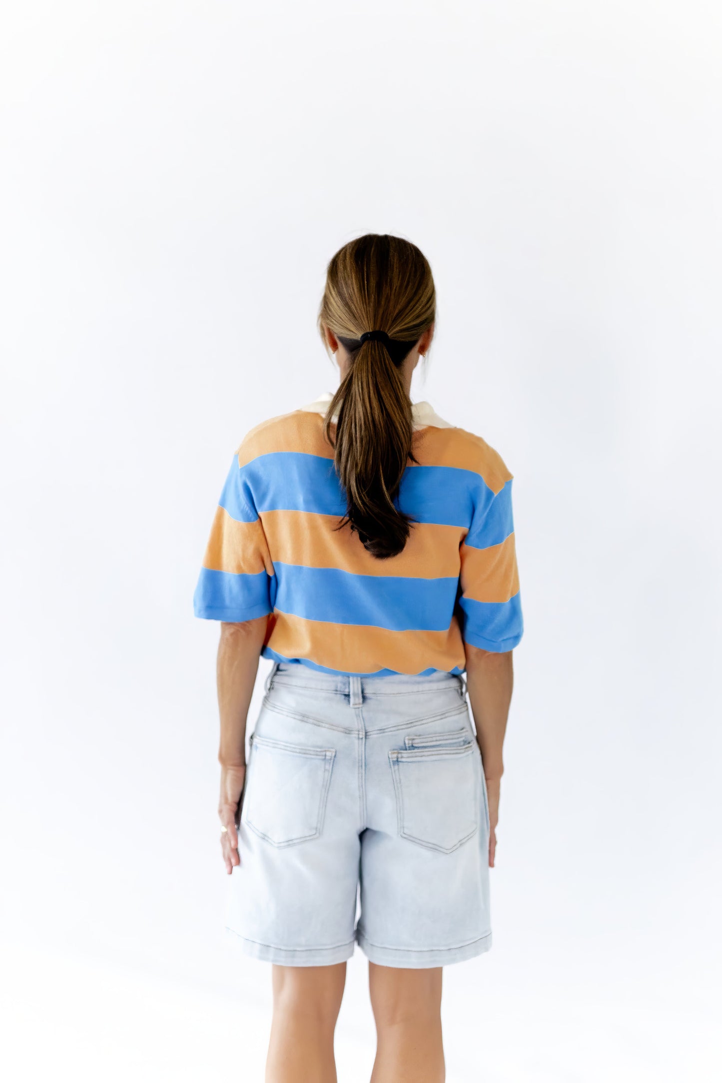 Zevia Striped Polo Top ⭐︎ Restocked