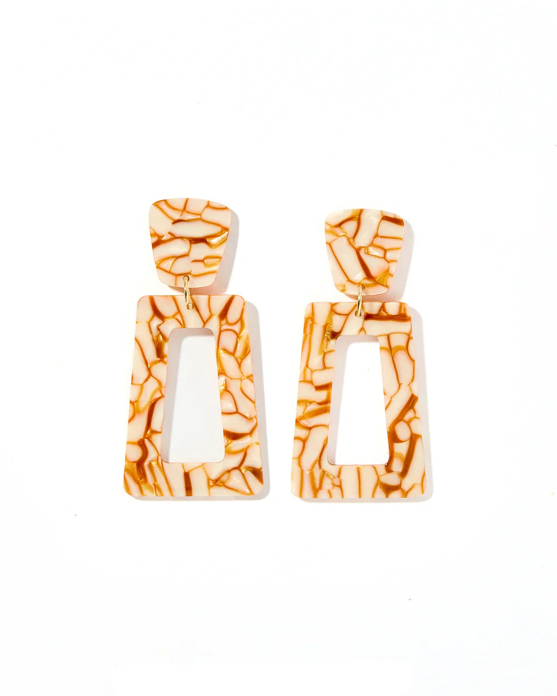 Linny Co. Kennedy Statement Earring, Desert Sand