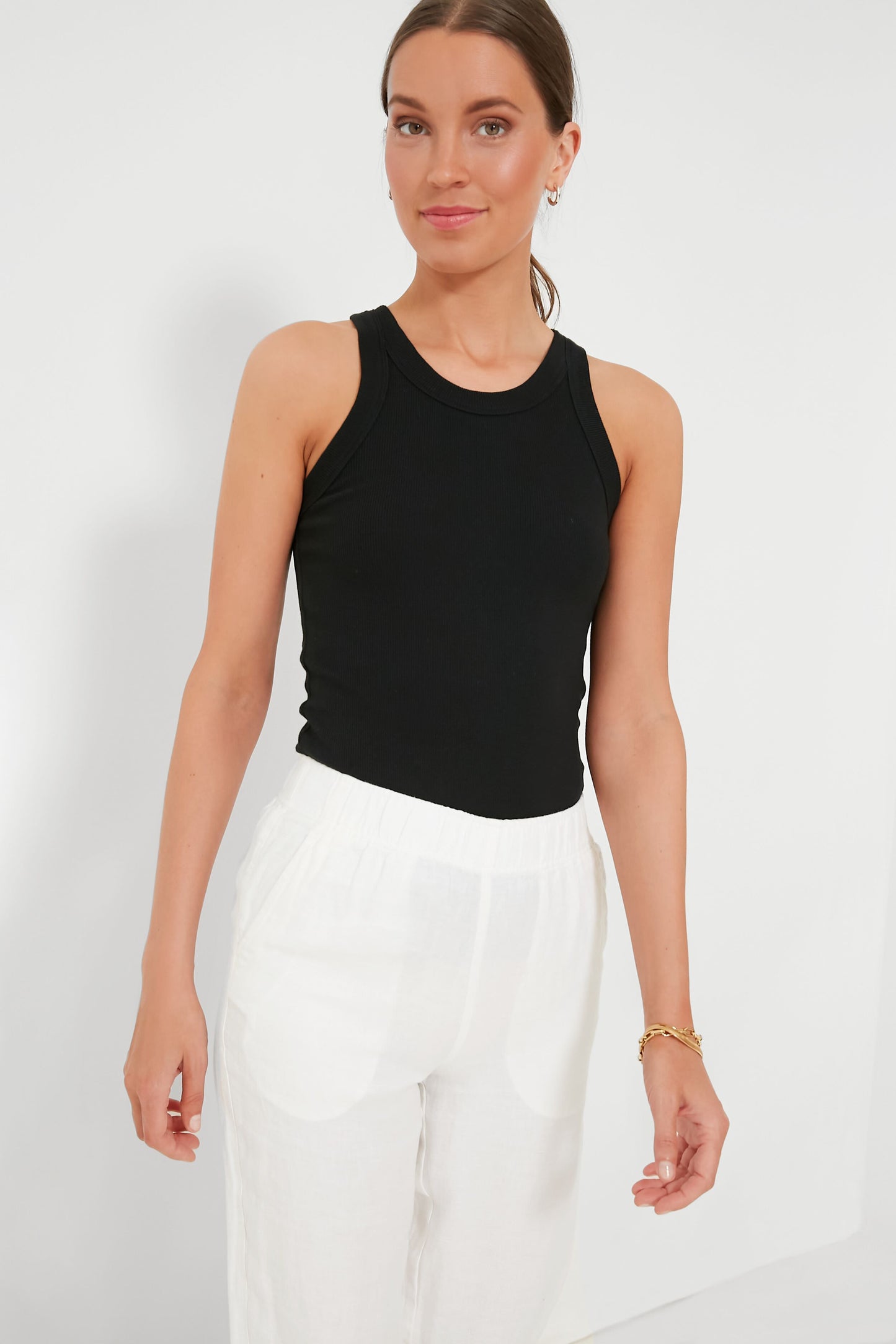Black Everyday Ribbed Tank