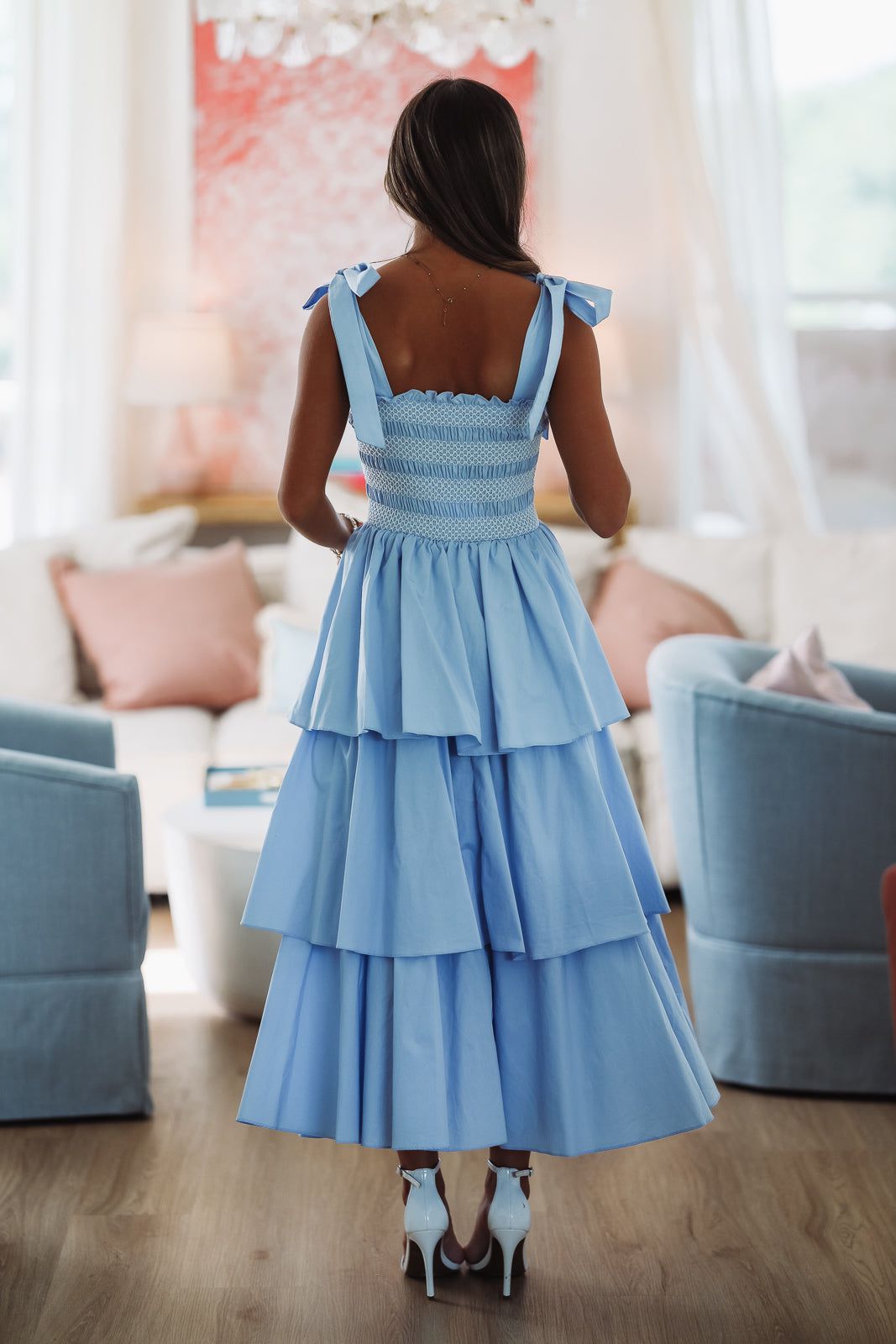 Into the Blue Midi Dress - Chambray