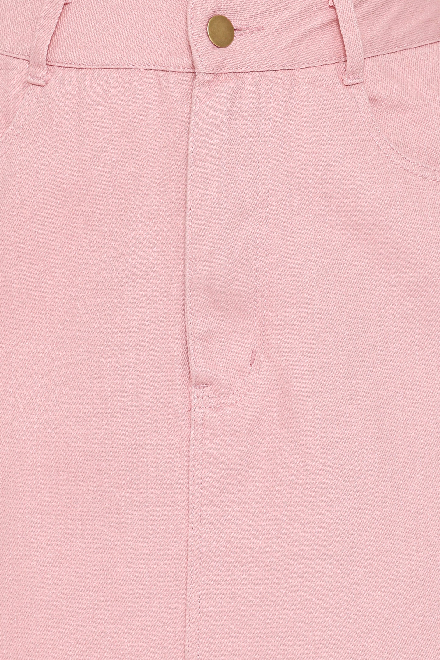 Dana Denim Midi Skirt - Dusty Pink