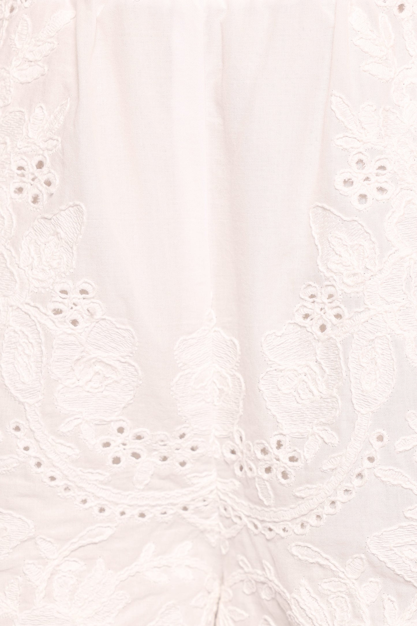 Tanis Embroidered Shorts - White