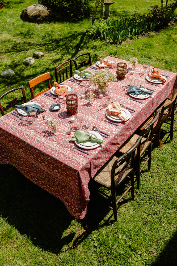 Americana Batik Stripe Tablecloth