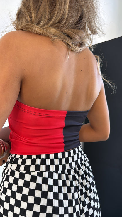 Blitz Ohio Tube Top, Red/Black