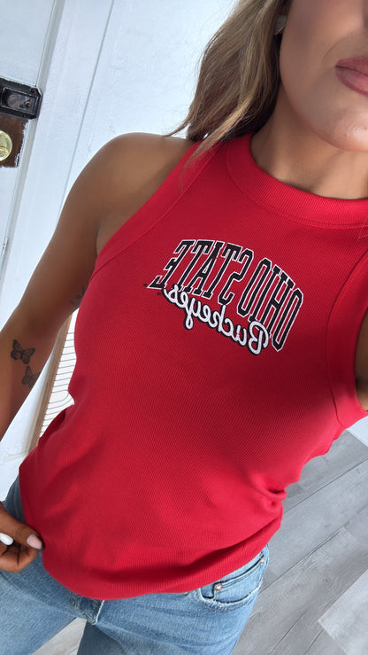 Buckeye Razor Back Tank, Red