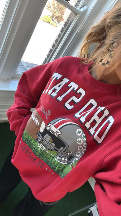 Buckeye Crewneck, Red