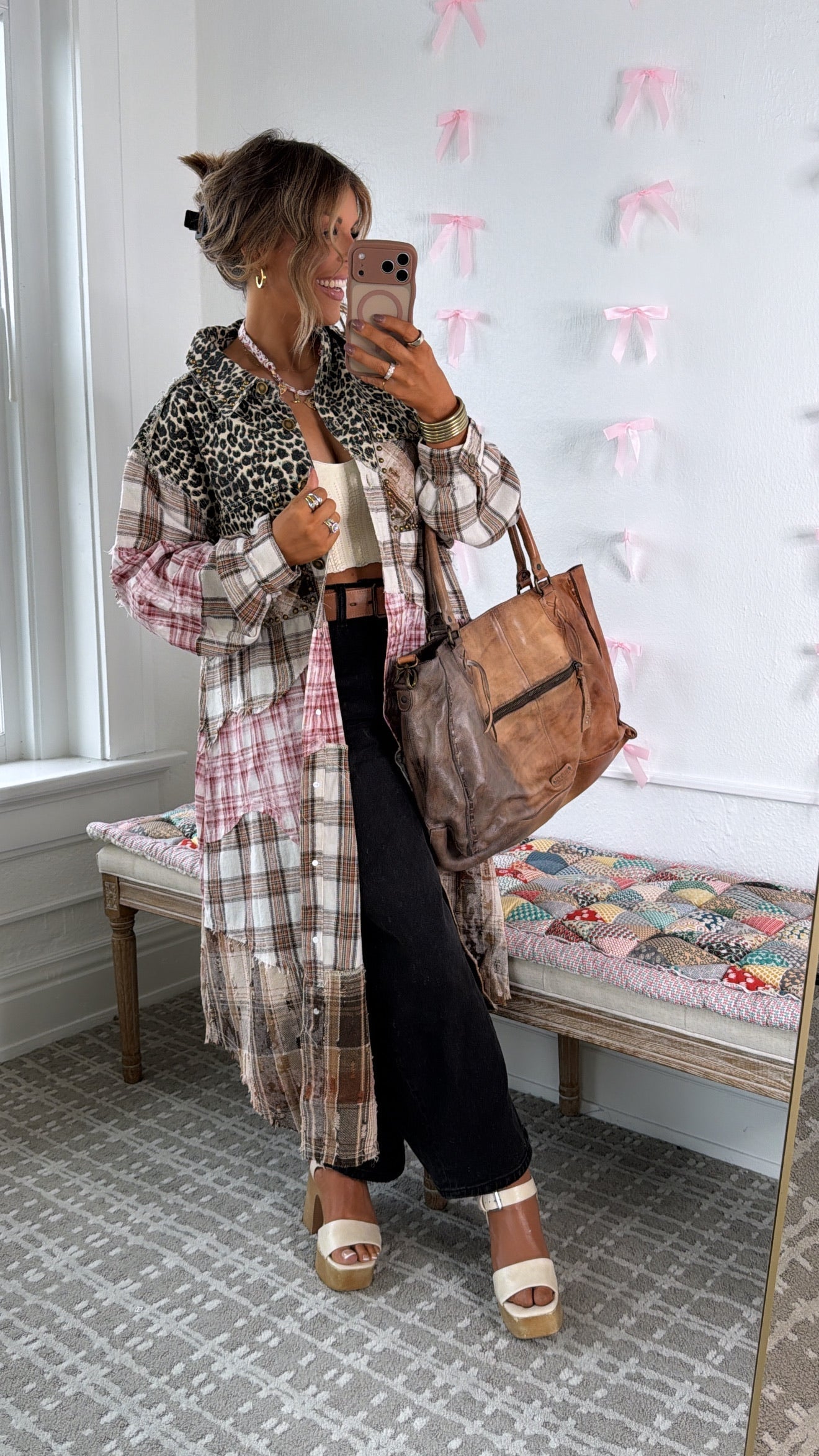 Hidden Aura Shirt Jacket, Leopard Multi