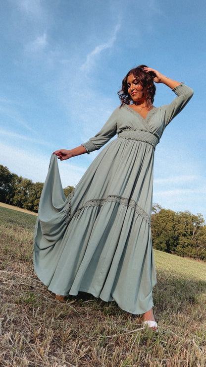ECB Exclusive: Most Admired Maxi Dress , Sage