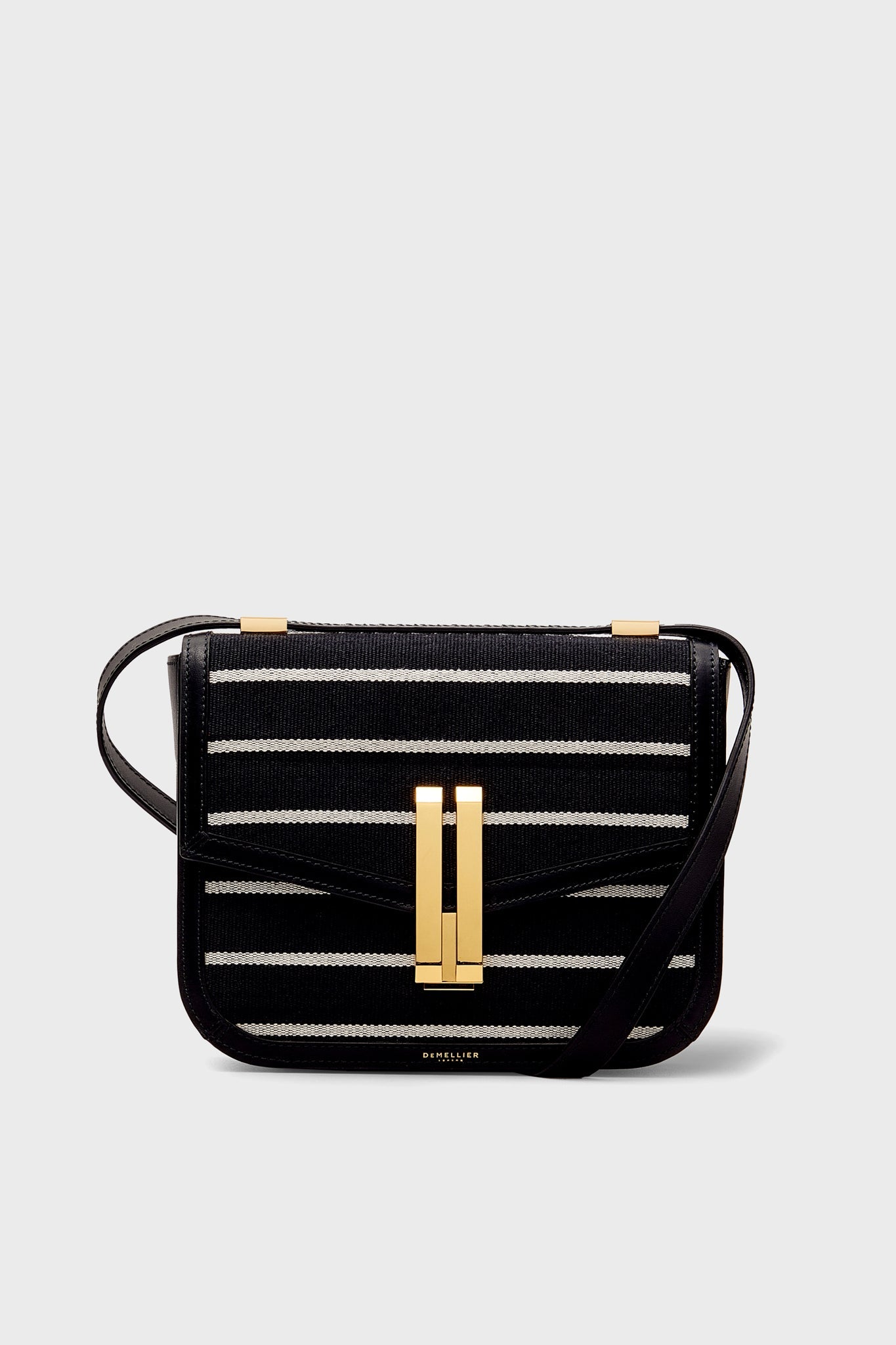 Black Breton Stripe Canvas Vancouver Bag