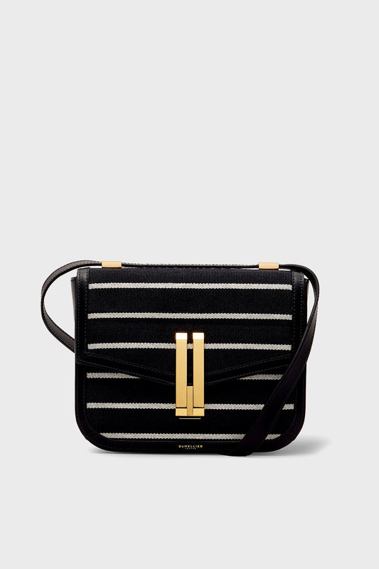 Black Breton Stripe Canvas Vancouver Bag