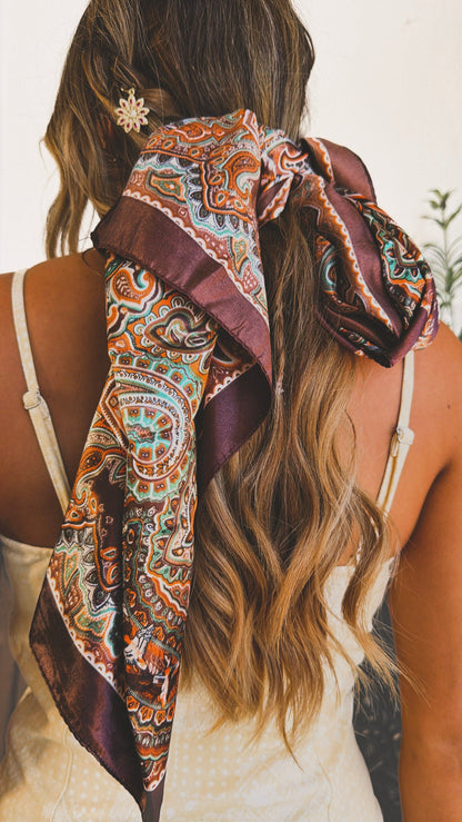 Dark Skies Bandana, Chocolate Multi