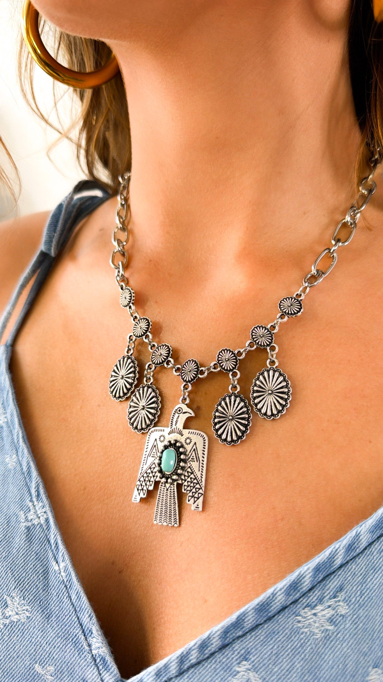 Handmade Thunderbird Necklace