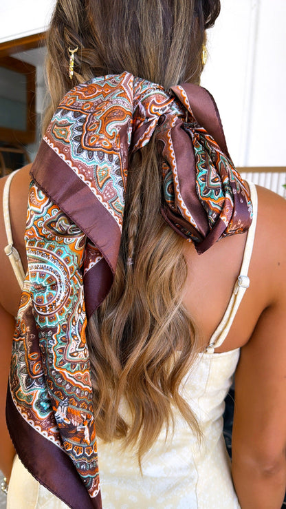 Dark Skies Bandana, Chocolate Multi
