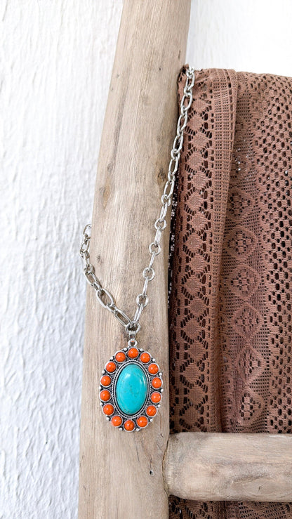 15" Turquoise Necklace