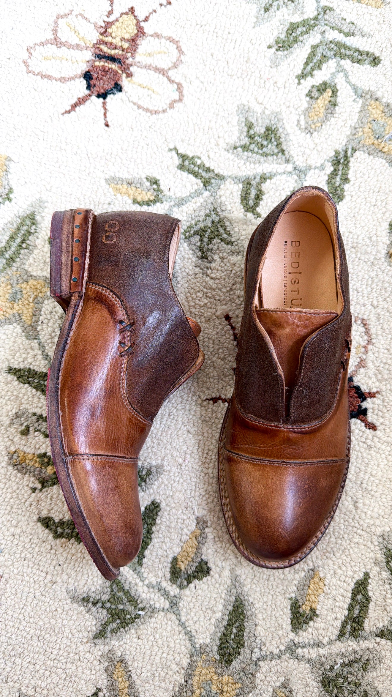 BedStu Rose, Tan Rustic Mason