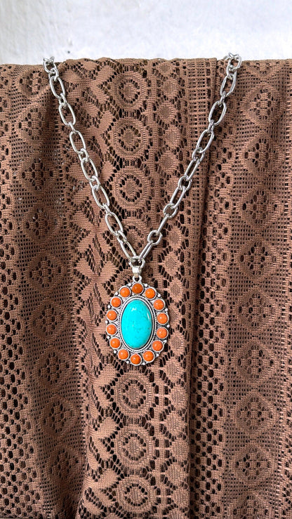 15" Turquoise Necklace