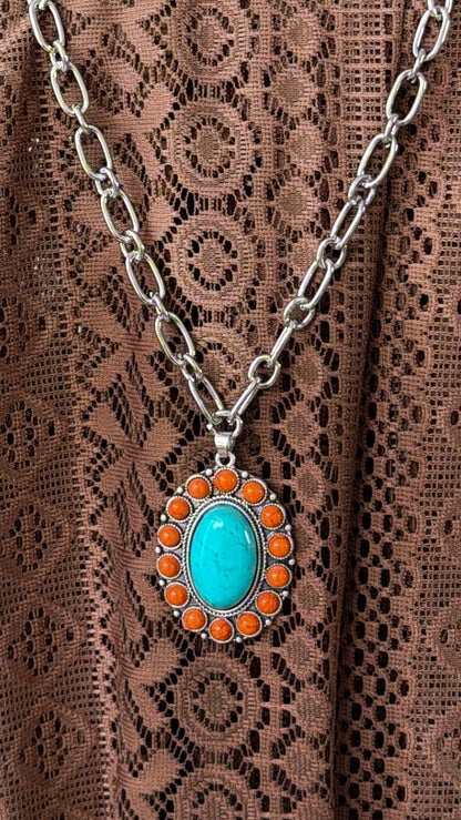 15" Turquoise Necklace