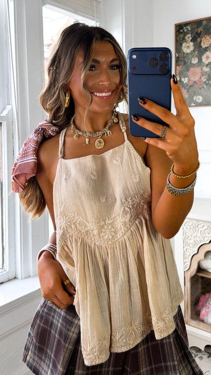 Juliette Tank Top, Almond