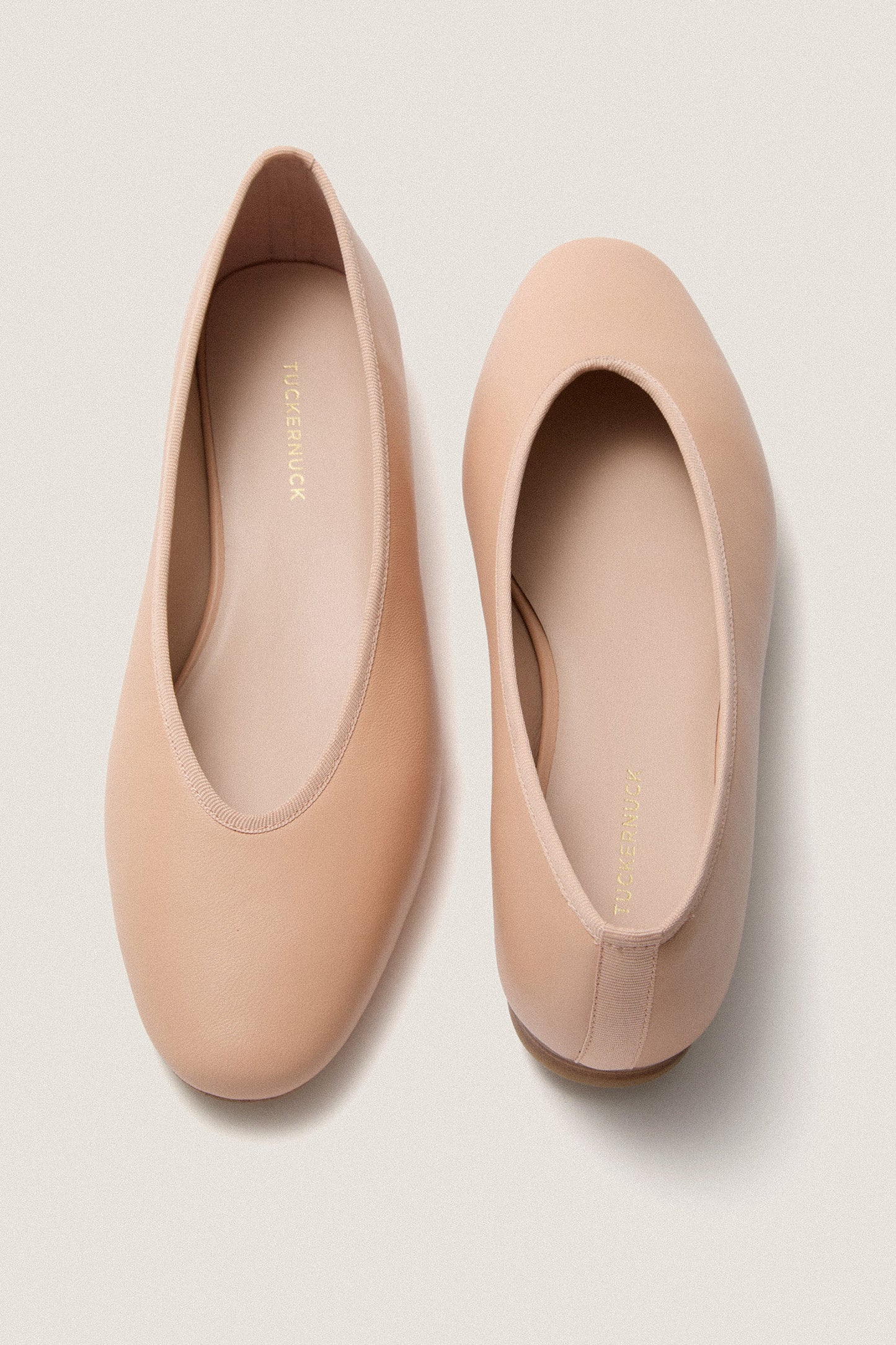 Ballet Pink Leather Nina Flats