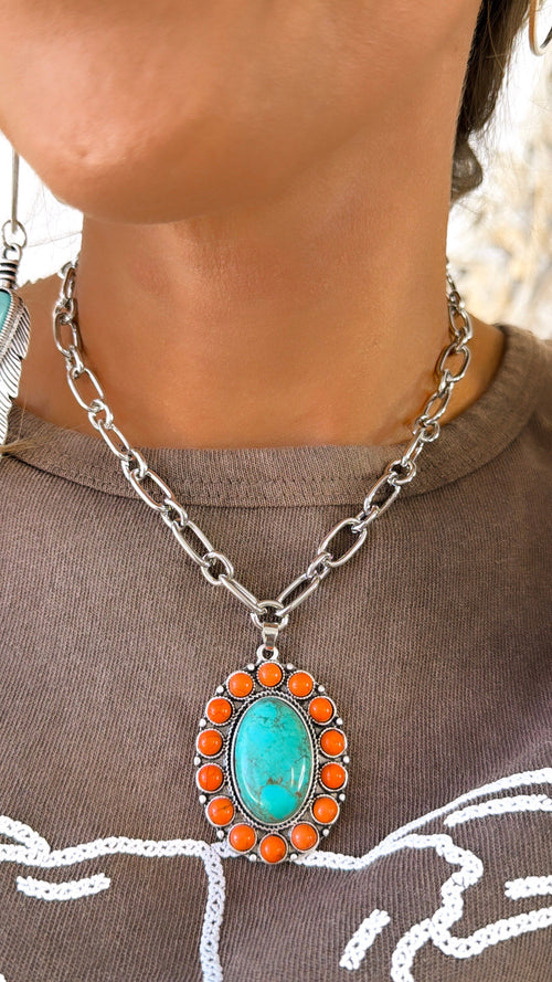 15" Turquoise Necklace
