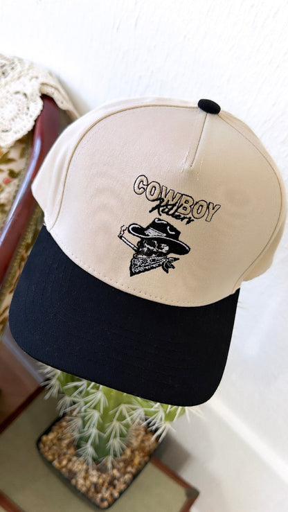 Cowboy Killers Trucker Hat, Black/Natural