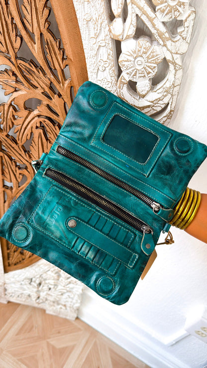 Bedstu Cadence Crossbody, Artic Teal Driftwood