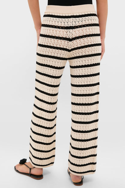 Black & Tan Stripe Portimao Pants