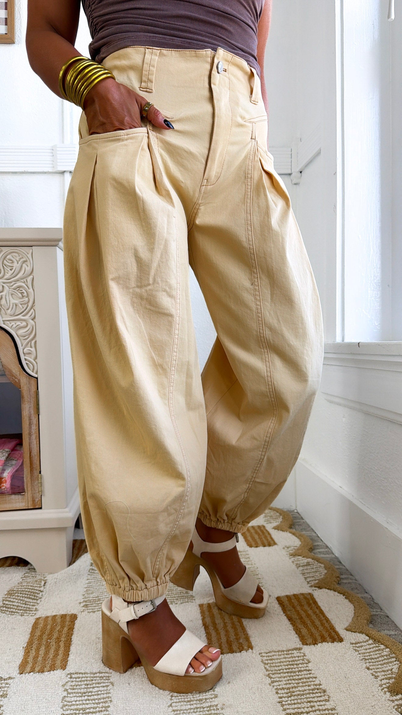 Bare Earth Wide Pant, Buttermilk