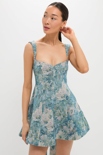 Aquarelle Jacquard Rue Mini Dress