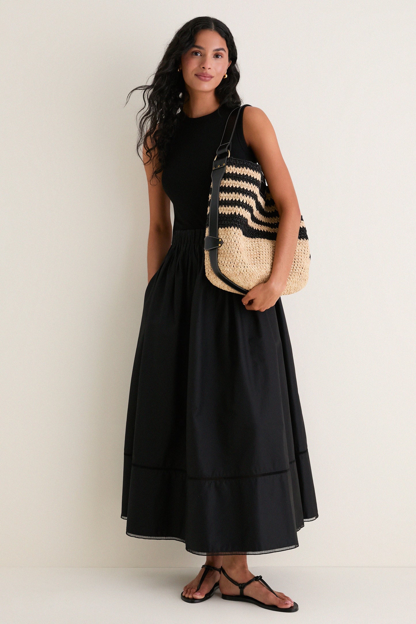 Black and Natural Bayia Bag