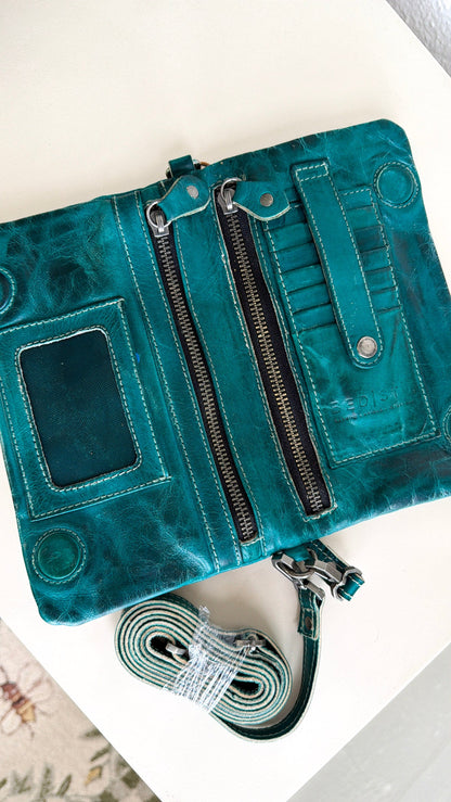 Bedstu Cadence Crossbody, Artic Teal Driftwood