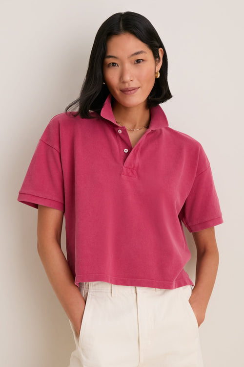 Americana Red Pique Holmes Boyfriend Polo