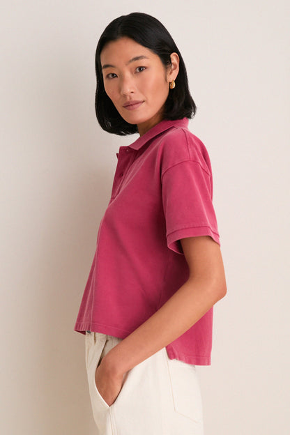 Americana Red Pique Holmes Boyfriend Polo