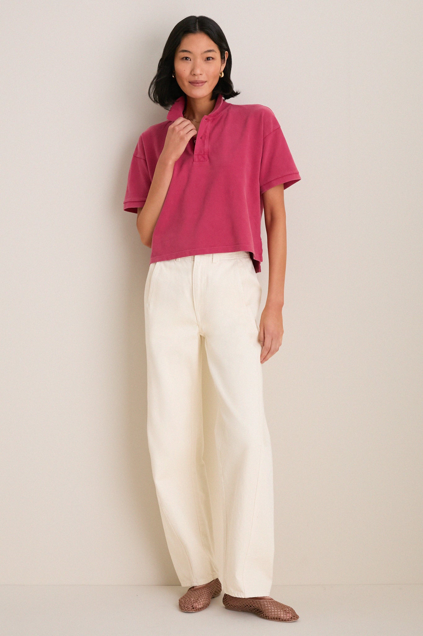 Americana Red Pique Holmes Boyfriend Polo