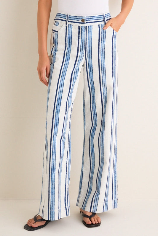 Blue Stripe Pascal Pant