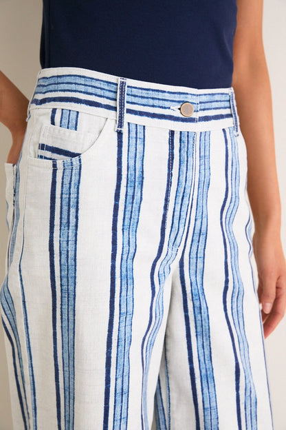 Blue Stripe Pascal Pant