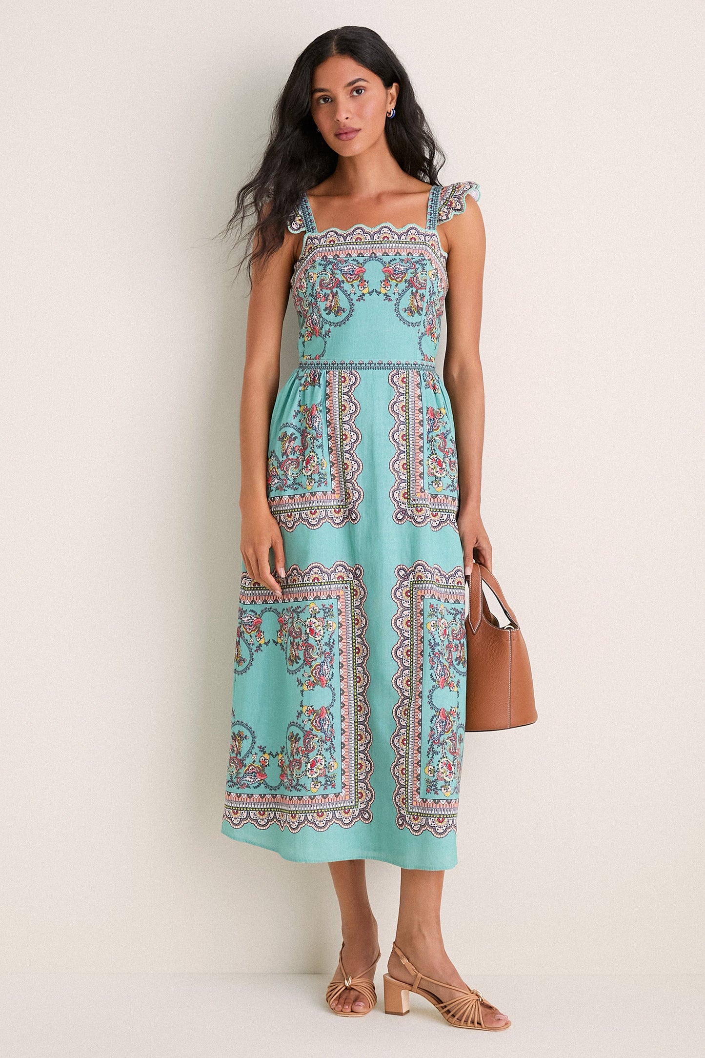 Bleura Print Veronique Midi Dress