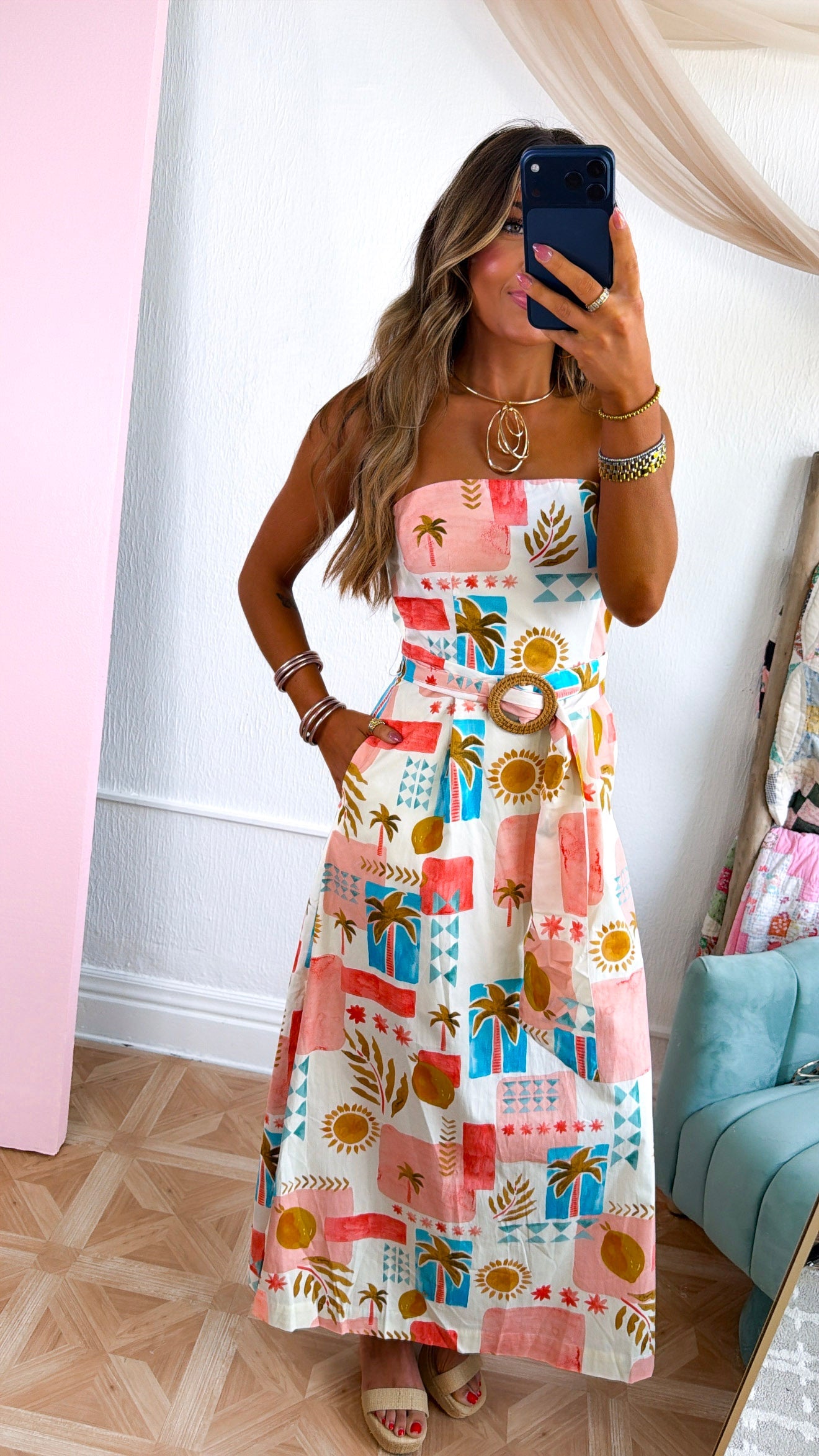 Island Breeze Midi Dress, Amalfi Coast