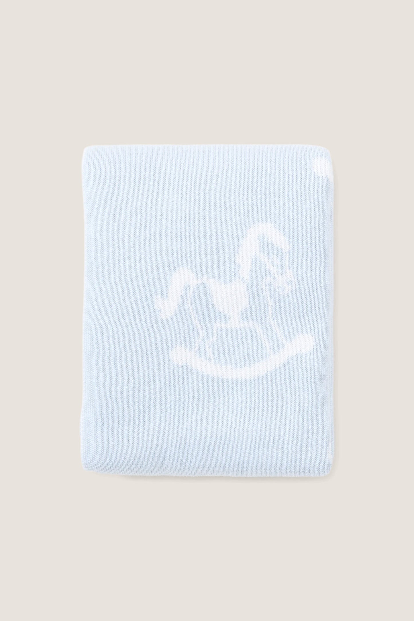 Blue Rocker Knit Blanket