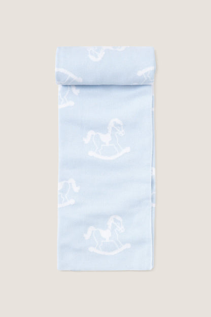 Blue Rocker Knit Blanket