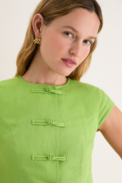Apple Connie Linen Mix Top