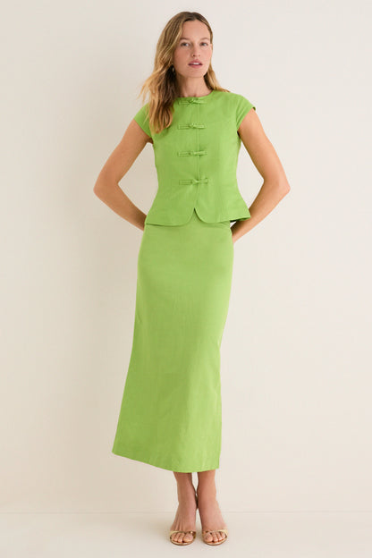 Apple Connie Linen Mix Top