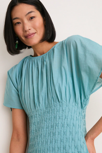 Blue Violet Ramie Dress